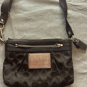 Coach Logo Black Crossbody